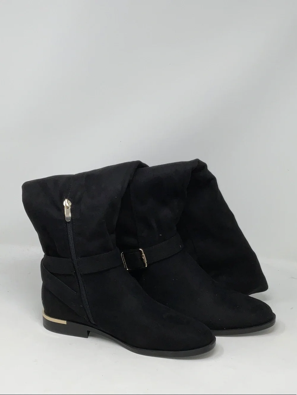 Nine West Black Over-the-Knee Buckle Boots
